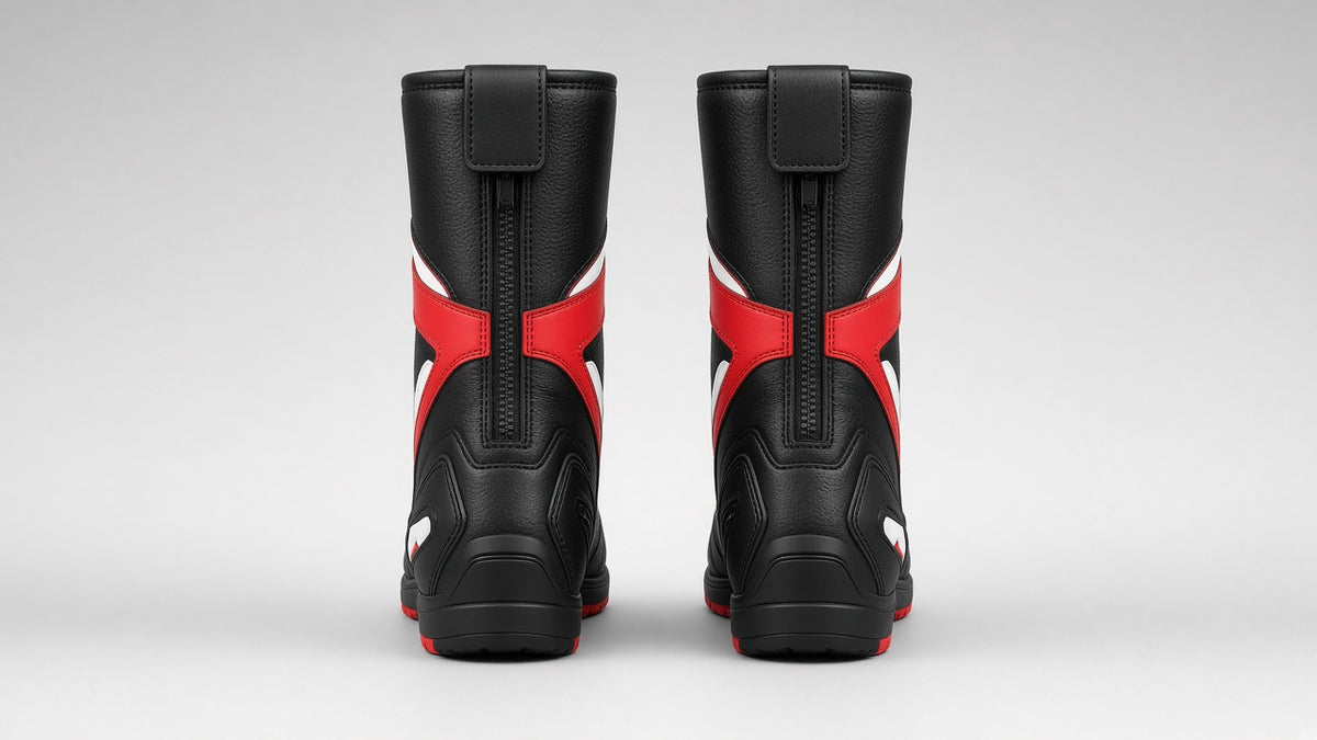 Design render – Racevoro boots, back