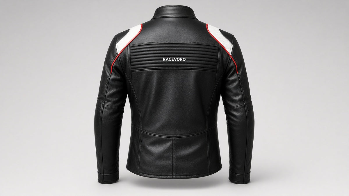 Design render – Racevoro Corsa jacket, back