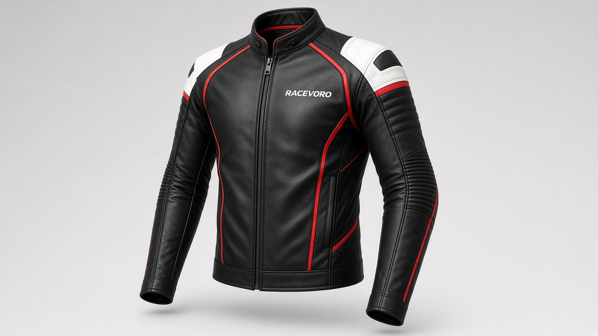 Design render – Racevoro Corsa jacket, front